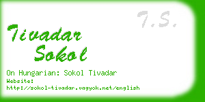 tivadar sokol business card